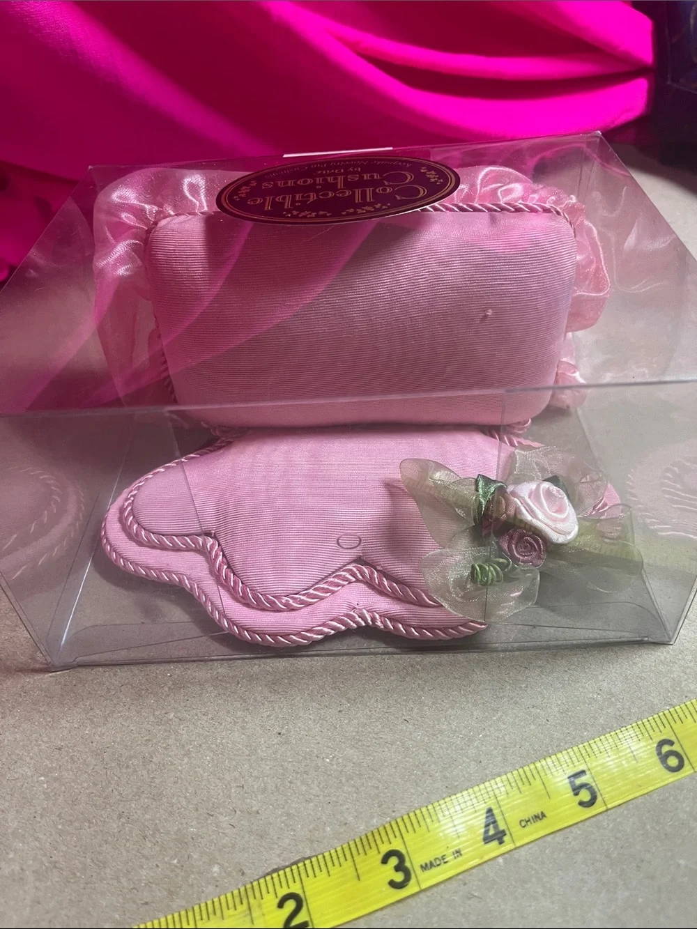 Collectible Cushions by Drilz — Pink Heart Pin Cushion Set